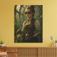 Steampunk Victorian Gardener Art