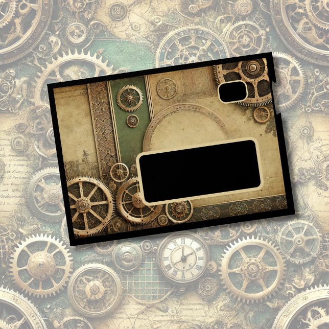 Steampunk Victorian Gearwork Wedding Envelope (Creator Uploaded)