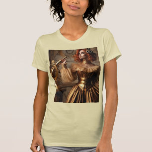 Steampunk Victorian Gold Astronomer T-Shirt