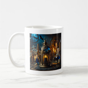 Steampunk Victorian Gothic Scientists Lab Lantern Coffee Mug