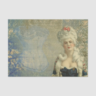 Steampunk Victorian Lady Corset Tissue Paper