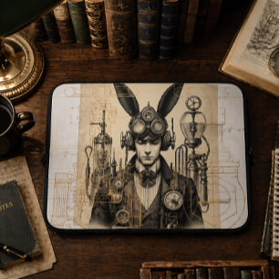 Steampunk Victorian Mechanical Laptop Sleeve