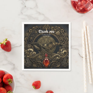 Steampunk Viking Whale – Guardian of the Northern Napkin