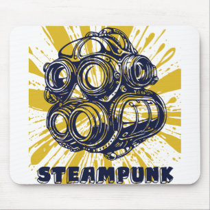 Steampunk Vintage Art - Mouse Pad