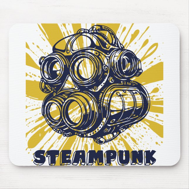 Steampunk Vintage Art - Mouse Pad (Front)