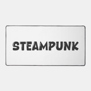 Steampunk Vintage Art – Typography Desk Mat