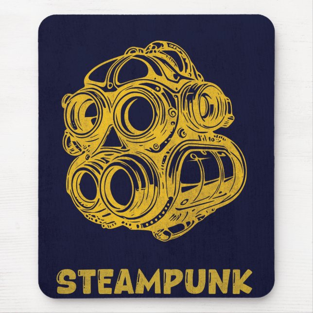 Steampunk Vintage Art – Vertical Mousepad (Front)
