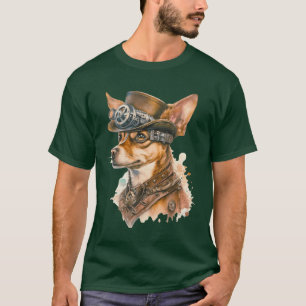 Steampunk Vintage Dog vintage T-Shirt