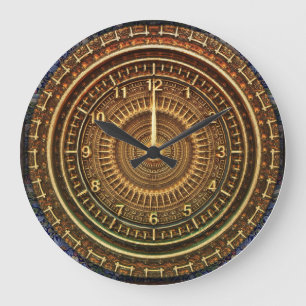 Steampunk Vintage Metallic Wall Clock