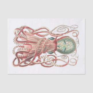 Steampunk Vintage Octopus  Tissue Paper