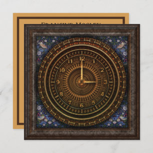 Steampunk Vintage Old-Fashioned Copper Clockwork