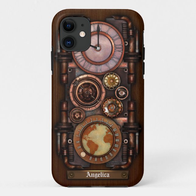 Steampunk Vintage Timepiece #1B Case-Mate iPhone Case (Back)