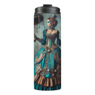 Steampunk Vintage Victorian Lady Circus Performer  Thermal Tumbler