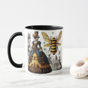 Steampunk Vintage Victorian Queen Bee Gown Mug