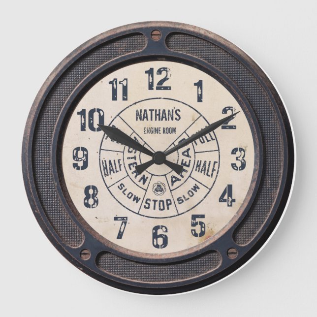 Steampunk Vintage Wall Clock (Front)