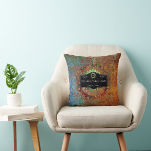 Steampunk Vintage Wedding Personalised Cushion