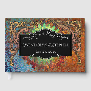 Steampunk Vintage Wedding Personalised Guest Book