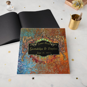 Steampunk Vintage Wedding Personalised Guest Book