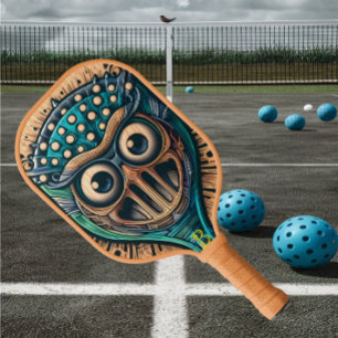 Steampunk Visionary on Pickleball Paddle