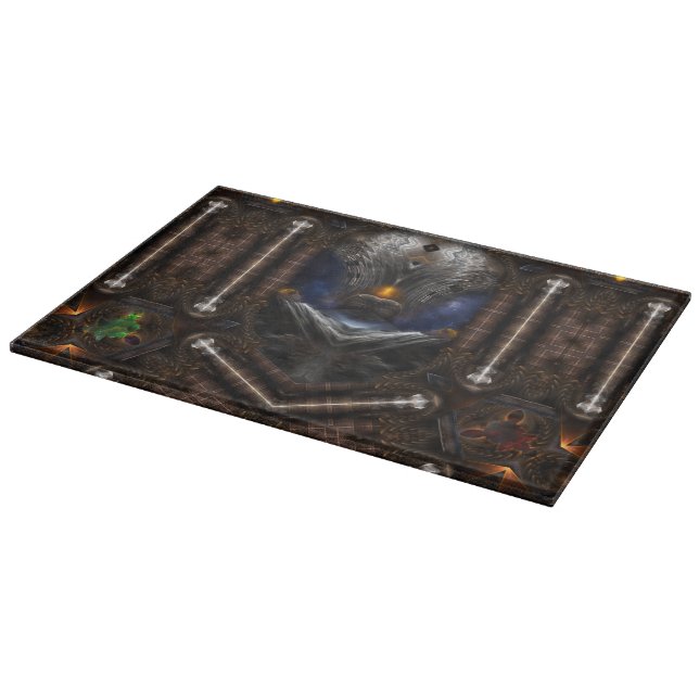 Steampunk Visions Cutting Board (Corner)