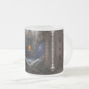 Steampunk Visions Frosted Glass Coffee Mug