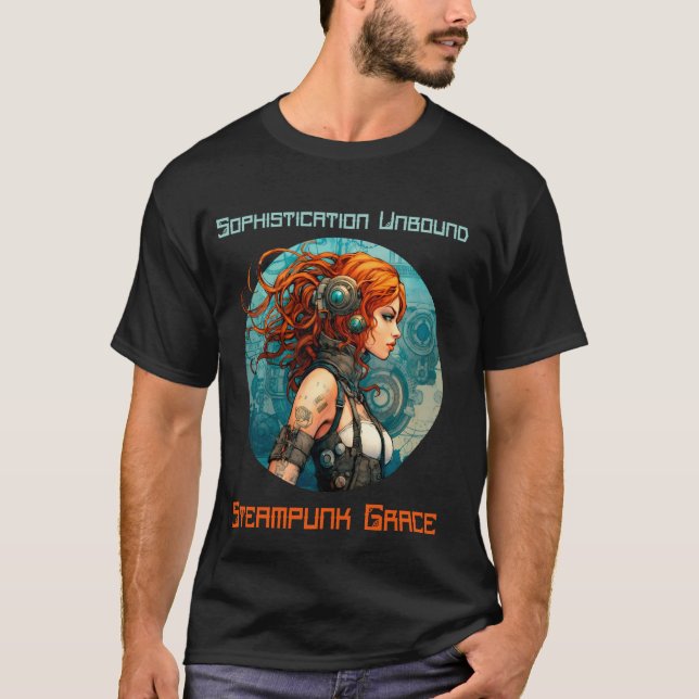 Steampunk Vogue Gears of Fashion T-Shirt (Front)
