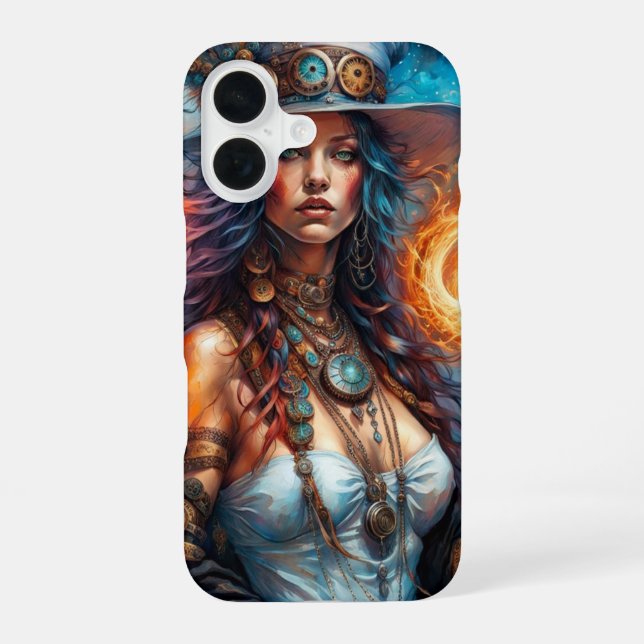 Steampunk Voodoo Queen 1 iPhone 16 Case (Back)