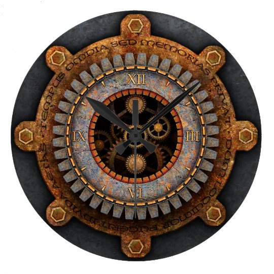 Steampunk Wall Clock #2A | Zazzle.co.uk