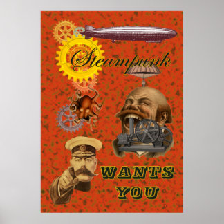 Steampunk ~ Wants You Poster