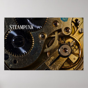 Steampunk Watch Mechanism Poster