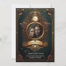 Steampunk Wedding Invitation