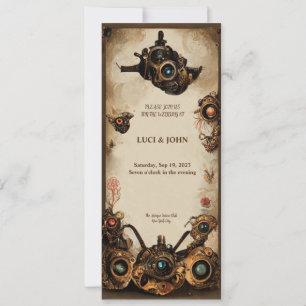 Steampunk Wedding Invitation