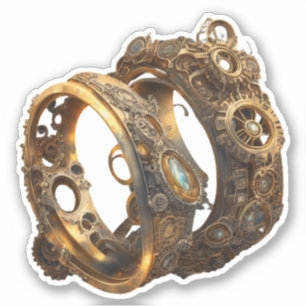 Steampunk Wedding Rings