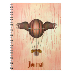 Steampunk Winged Balloon Journal