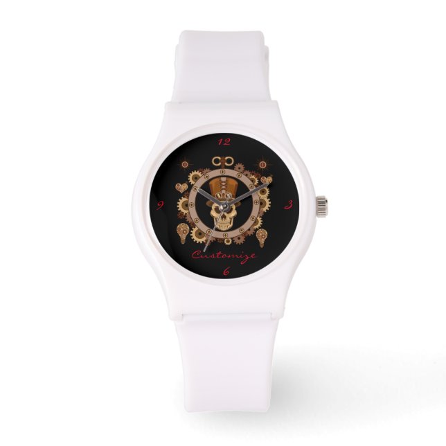 Steampunk Winged Heart with Gears Thunder_Cove Watch (Front)