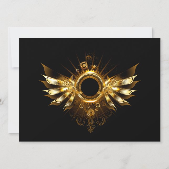 Steampunk wings announcement (Front)