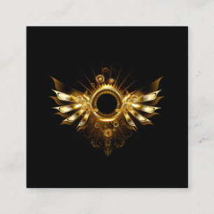 Steampunk wings appointment card