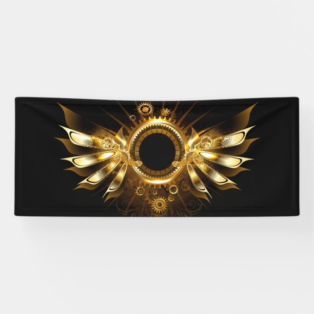 Steampunk wings banner (Horizontal)