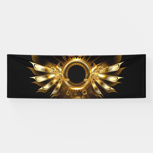 Steampunk wings banner (Horizontal)