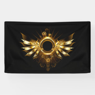 Steampunk wings banner