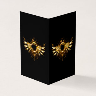 Steampunk wings business card