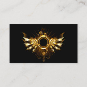 Steampunk wings business card