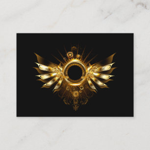 Steampunk wings calling card
