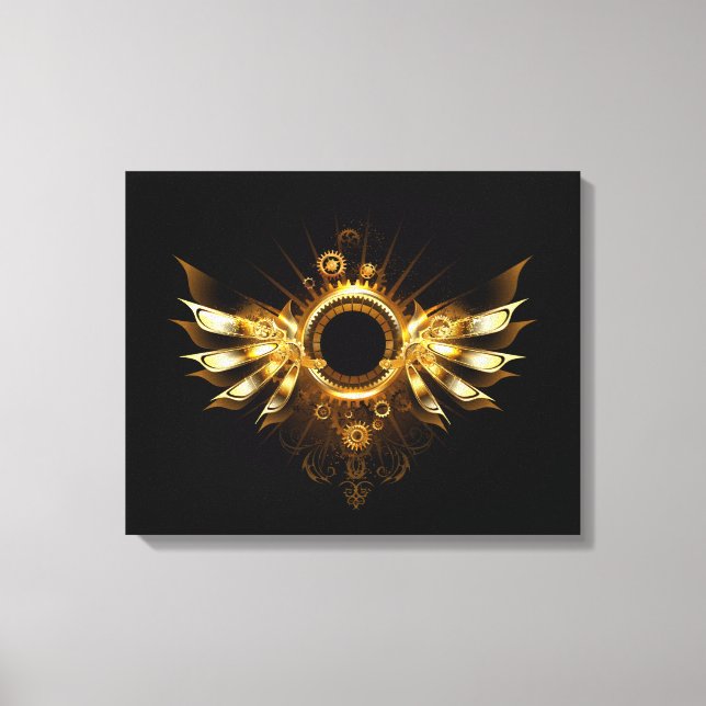 Steampunk wings canvas print (Front)