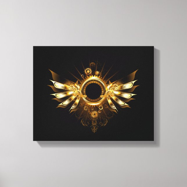 Steampunk wings canvas print (Front)