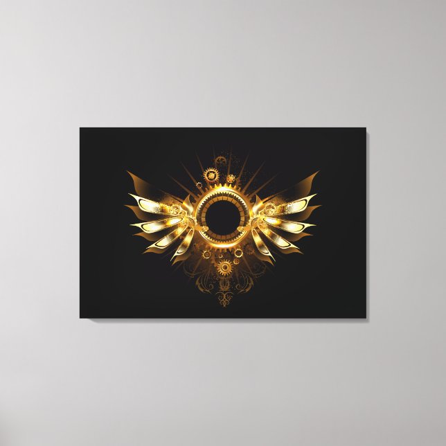 Steampunk wings canvas print (Front)