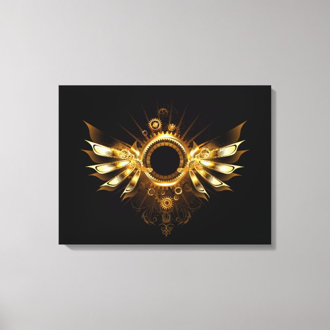 Steampunk wings canvas print (Front)