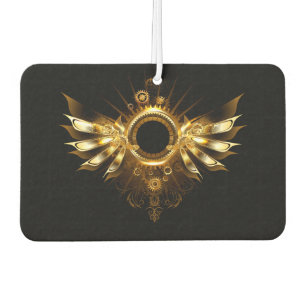 Steampunk wings car air freshener