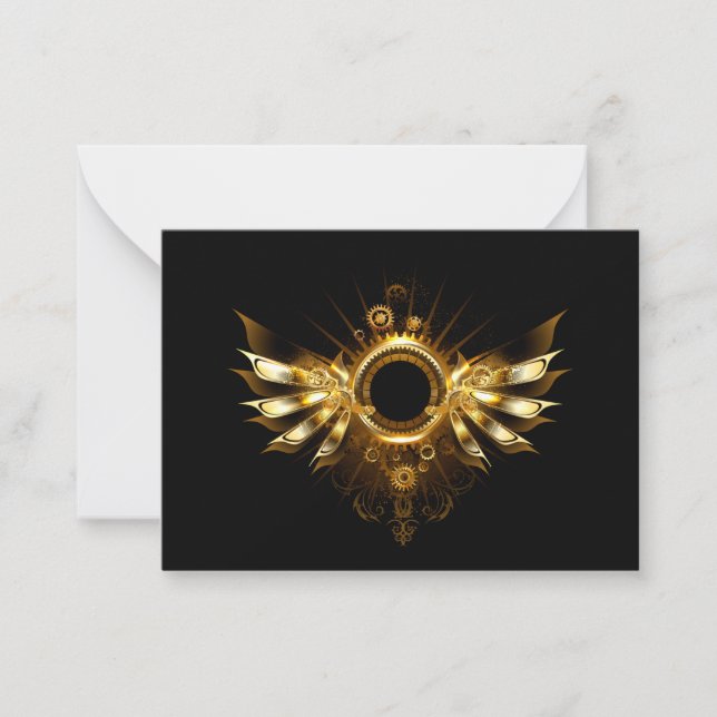 Steampunk wings card (Front)