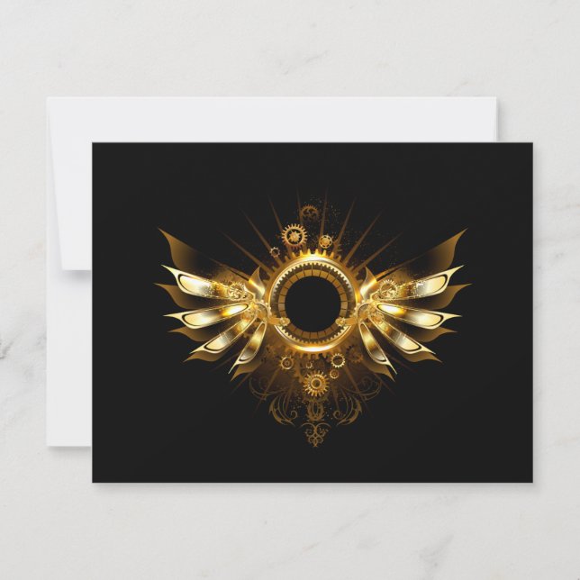 Steampunk wings card (Front)